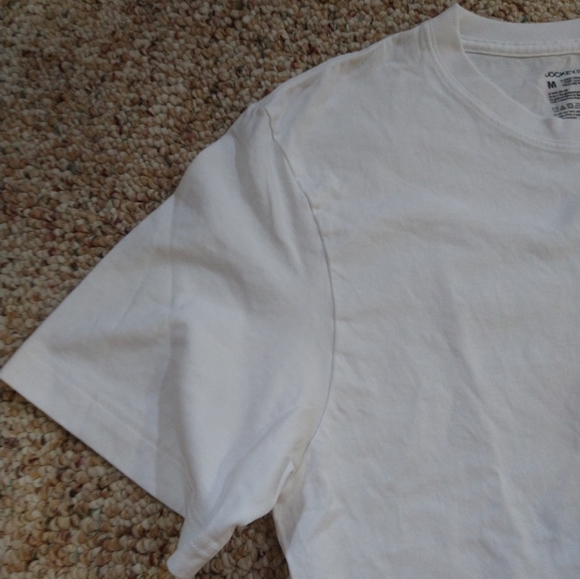 Size M white Jockey V a t-shirt like new - Picture 4 of 6